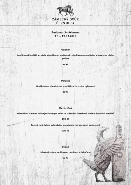 Svatomartinské menu 11. – 13.11.2016 - zamecky-dvur