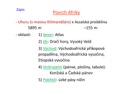 Povrch Afriky