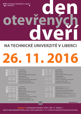 Den otevřen&yacute;ch dveř&iacute; 26. listopadu