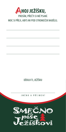 Page 1 AHOJJEŽÍŠKU, PROSÍM, PŘEČTISI MÉPSANÍ. M0CSI