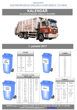 1. pololet&iacute; 2017 - BIOPAS spol. s ro