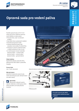 Opravná sada pro vedení paliva - MS Motorservice International
