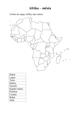 Afrika &ndash; města
