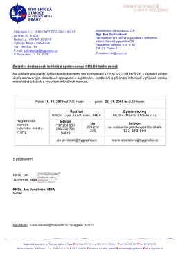 Hlavičkov&yacute; pap&iacute;r KHSSTC - Hygienick&aacute; stanice hlavn&iacute;ho města Prahy