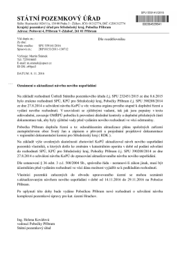 ST&Aacute;TN&Iacute; POZEMKOV&Yacute; &Uacute;ŘAD
