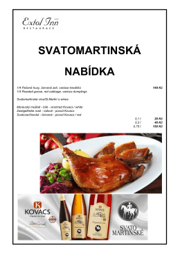 svatomartinská nabídka