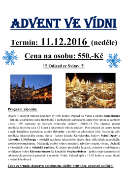 advent ve v&iacute;dni