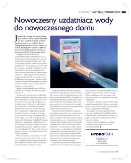 Nowoczesny uzdatniacz wody do nowoczesnego domu