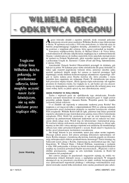 Tragiczne dzieje losu Wilhelma Reicha pokazują, że