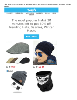 The most popular Hats? 30 minutes left to get 80% off trending Hats