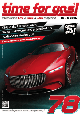 CNG in the Czech Republic Audi A5 Sportback g