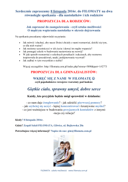 Giętkie ciało, sprawny umysł, dobre serce