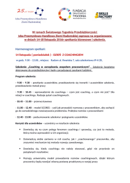 Harmonogram - Zesp&oacute;ł Szk&oacute;ł Ekonomicznych