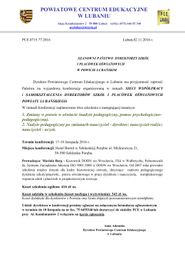 powiatowe centrum edukacyjne w lubaniu