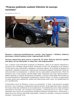 Wygrana podniosła zaufanie Klientów do naszego