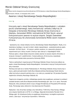 Generuj PDF z tej stronie - Straż Graniczna Morski Oddział Straży
