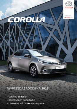 wyprzedaż rocznika 2016
