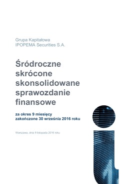 Śr&oacute;droczne skr&oacute;cone skonsolidowane