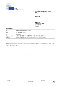 14089/16 mo/kkm 1 DG C 2B Delegacje otrzymują w załączeniu