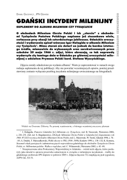 Gdański incydent milenĳny - Od niepodległości do niepodległości