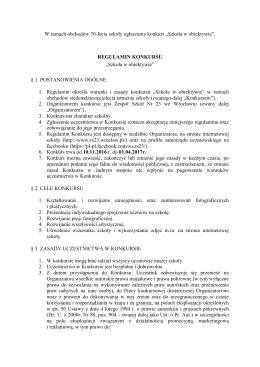 "Szkoła w obiektywie".