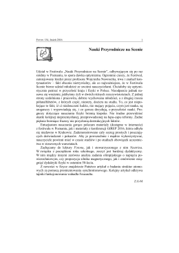 Nauki Przyrodnicze na Scenie