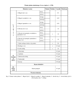 Wieniec jelenia szlachetnego (Cervus elaphus L., 1758). Elementy