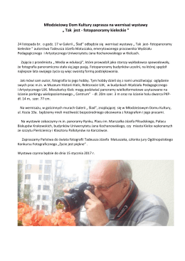 Więcej informacji - Strona MDK w Kielcach