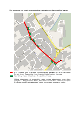 plan przemarszu oraz regulamin imprezy