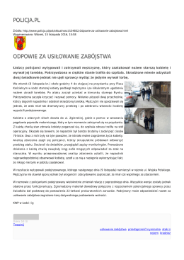 POLICJA.PL ODPOWIE ZA USIŁOWANIE ZABÓJSTWA