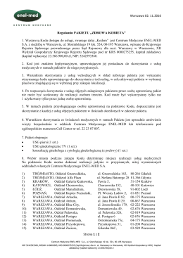 Pakiet zdrowa kobieta - Centrum medyczne ENEL-MED