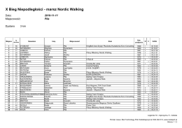 X Bieg Niepodległości Piła - Nordic Walking
