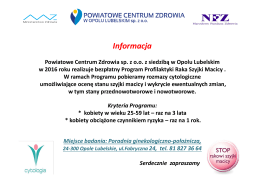 Profilaktyka Raka Szyjki Macicy