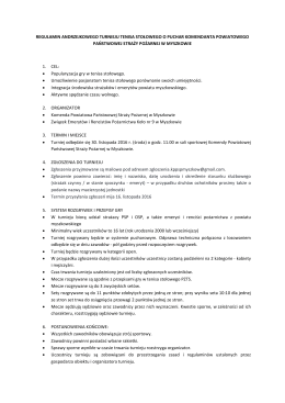 Regulamin - KP PSP Myszk&oacute;w