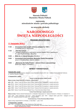 narodowego święta niepodległości