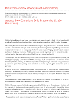 Awanse i wyr&oacute;żnienia w Dniu Pracownika Straży Granicznej