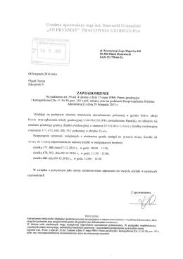 Zawiadomienie