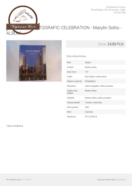 CHICAGO A PHOTOGRAFIC CELEBRATION - Marylin Soltis