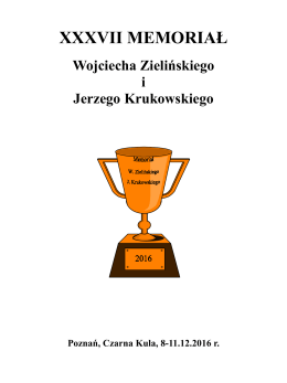 Zaproszenie i regulamin  - Strona KS Czarna Kula Poznań