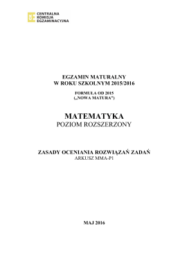 matematyka - Matura 2016