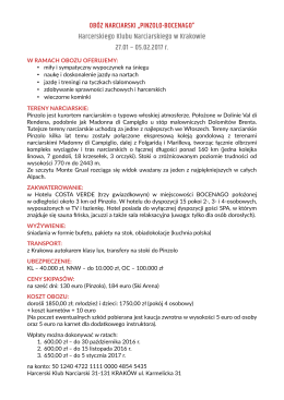 OB&Oacute;Z NARCIARSKI &bdquo;PINZOLO-BOCENAGO&rdquo;