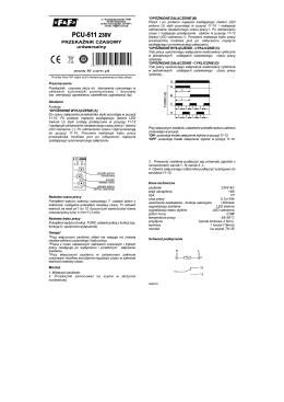 FF PCU-511 230V inst A080702