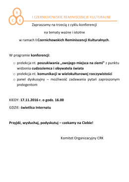 III Konferencja o migracjach