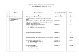 plan racy samorządu uczniowskiego 2016/2017