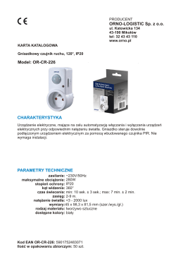 ORNO-LOGISTIC Sp. z oo Model: OR-CR-226