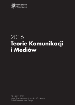2016 Teorie Komunikacji i Medi&oacute;w