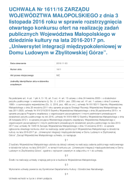 Biuletyny Informacji Publicznej w Województwie Małopolskim