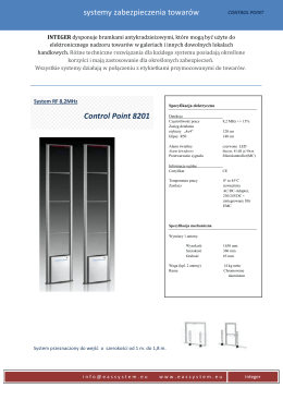 systemy zabezpieczenia towar&oacute;w Control Point 8201