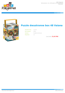 Puzzle dwustronne box 48 Vaiana