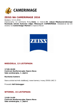 ZEISS NA CAMERIMAGE 2016